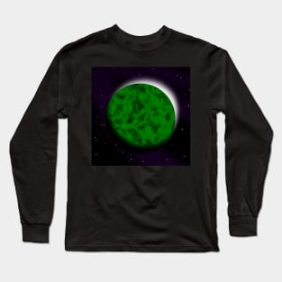 Green plasma planet Long Sleeve T-Shirt